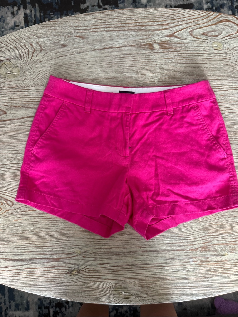 NWOT J. Crew Factory Bright Hot Pink Shorts Size 4 with a 3 1/2 inch inseam